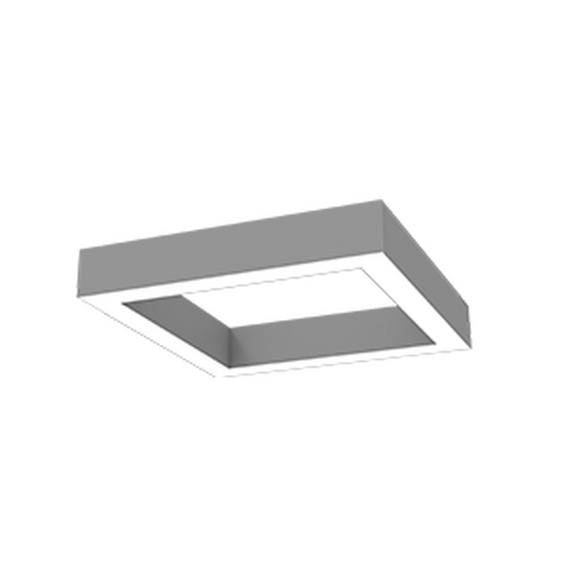 Cветильник VARTON Х-line квадрат 60 Вт подвесной 3000 К 575x575x100 мм металлик с рассеивателем опал