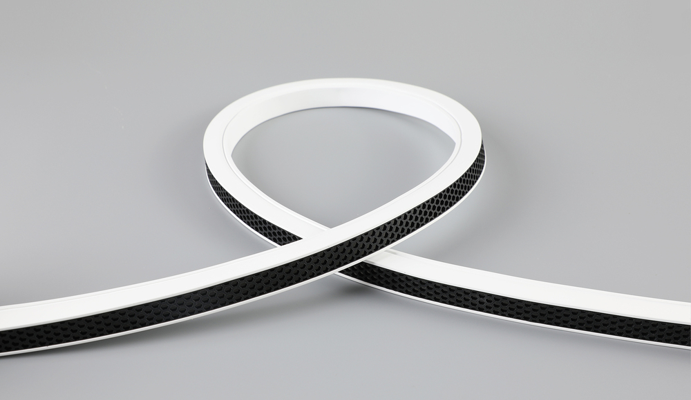 LED лента ВАРТОН NEON UGR 14W/m 3000K IP67  16*16 мм белый корпус DUAL (упаковка 5м)