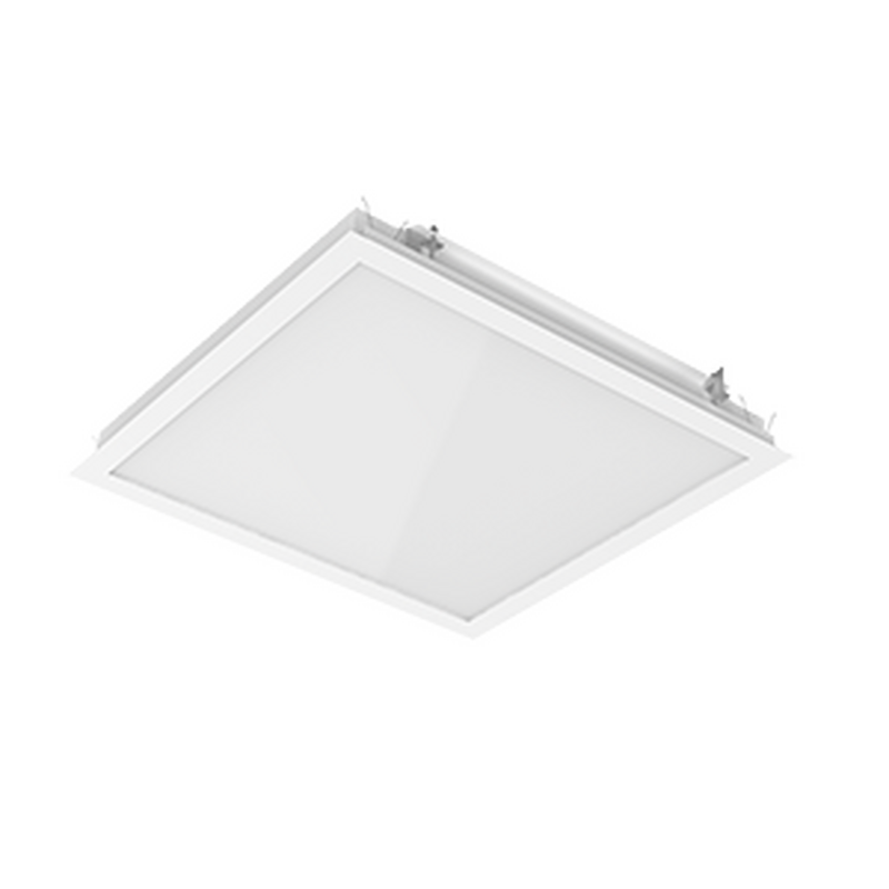 Светодиодный светильник VARTON E070 2.0 для образовательных учреждений 35 Вт CRI90 4000 К под гипсокартонные потолки 620х610х67 мм (монт. размер 600х600 мм) опаловым рассеивателем RAL9003 матовый DALI