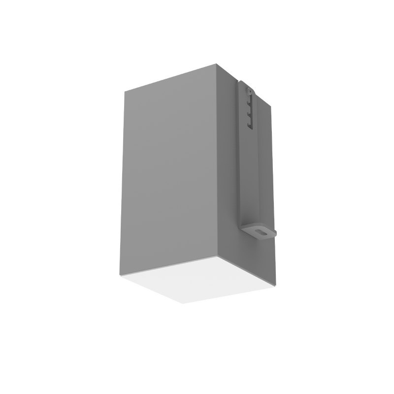 Светодиодный светильник VARTON DL-Grill 100х100 мм 15 Вт CRI90 для потолка Грильято с шириной ламели 10 мм встраиваемый 4000 К 90х90х160 мм RAL7045 серый муар