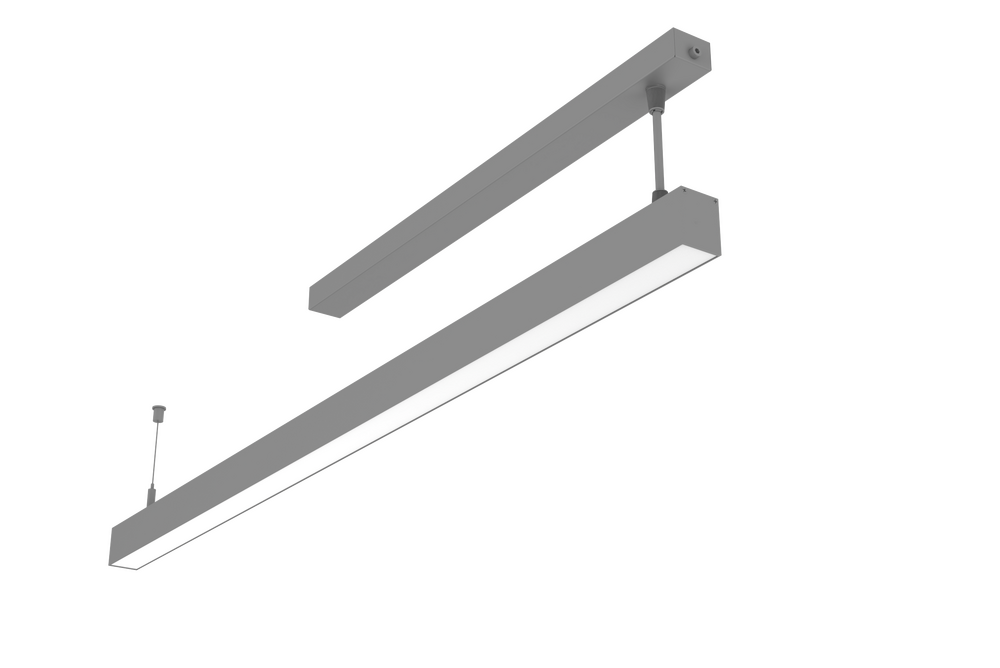 Светодиодный светильник VARTON Angusta 513x35x45мм подвесной 18 Вт 3000 К IP40 RAL7045 серый муар с рассеивателем опал DALI