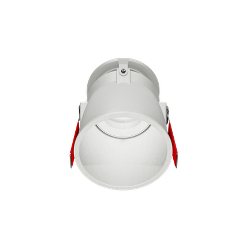 Рамка для модульного светильника "ВАРТОН" FLEX 50 05 круглая встраиваемая утопленная 95х70мм RAL 9010 поворотная