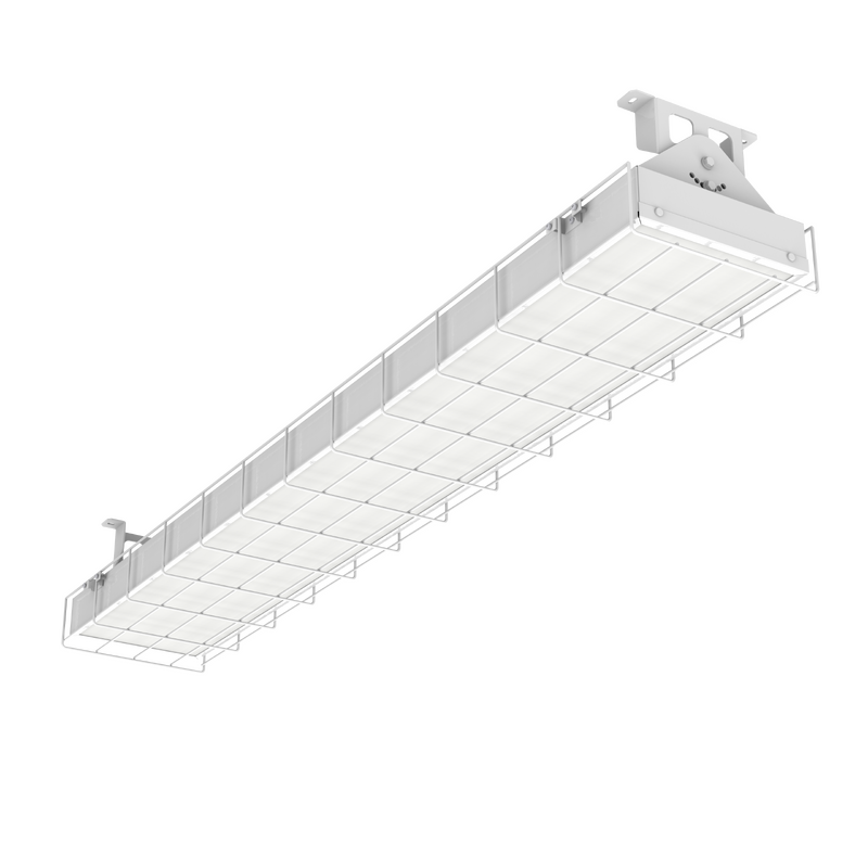 Светодиодный светильник VARTON S270 2.0 спортивный для образовательных учреждений 70 ВТ CRI90 4000 K накладной 1200х212х165 мм IP40 с поворотным кронштейном защитной решеткой и рассеивателем опал