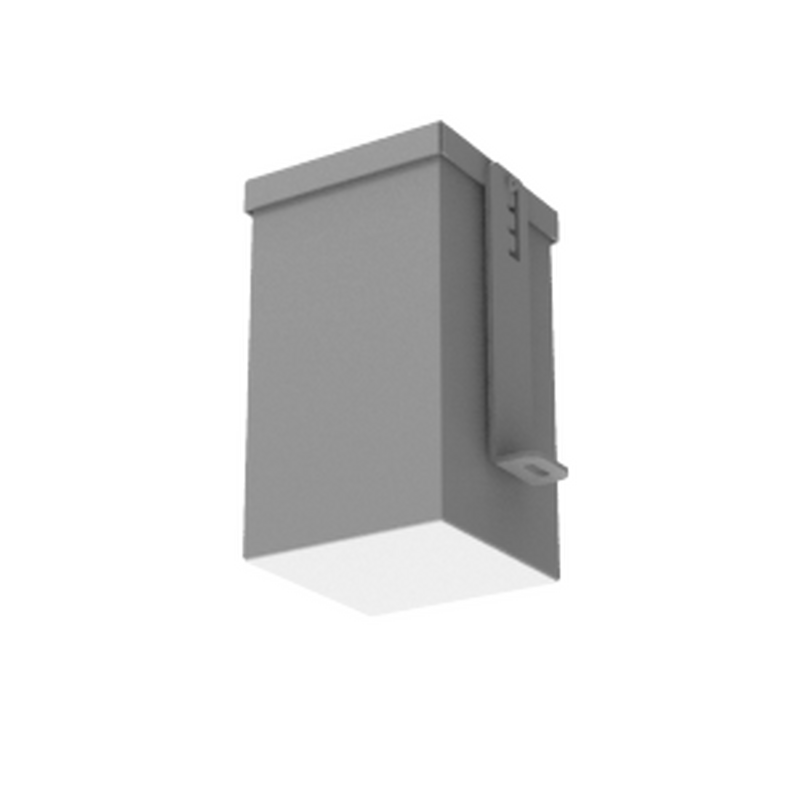 Светодиодный светильник VARTON DL-Grill 100х100 мм 9 Вт CRI90 для потолка Грильято с шириной ламели 10 мм встраиваемый 3000 К 90х90х160 мм IP54 RAL7045 серый муар DALI