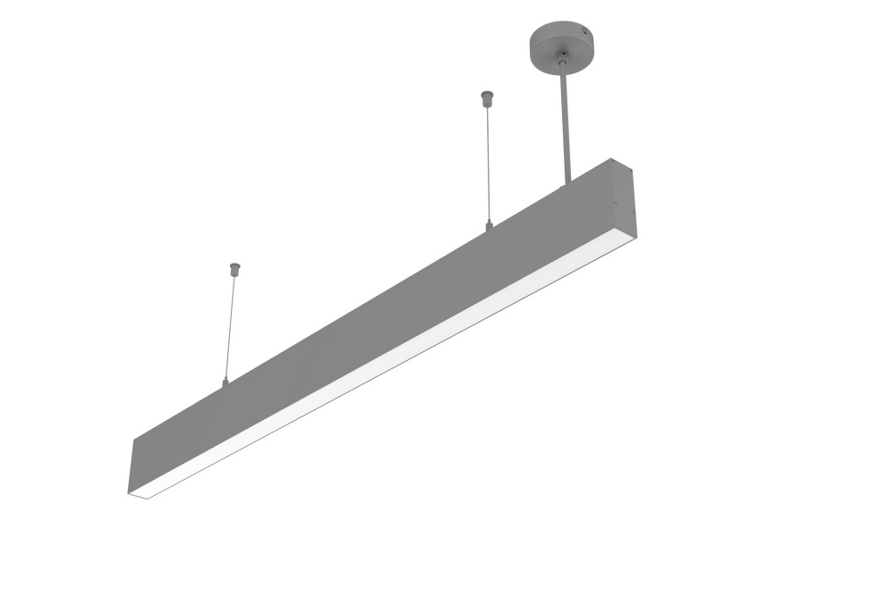 Светодиодный светильник VARTON Angusta High 1009x35x90мм подвесной 21 Вт 4000 К IP40 RAL7045 серый муар с рассеивателем опал