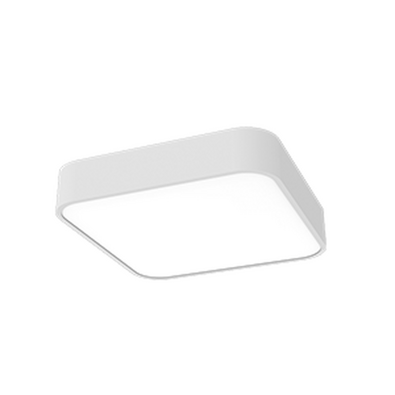 Светодиодный светильник VARTON Cosmo Q 600х600х115 мм 50 Вт накладной CRI90 3000 K RAL9003 белый муар с рассеивателем опал DALI