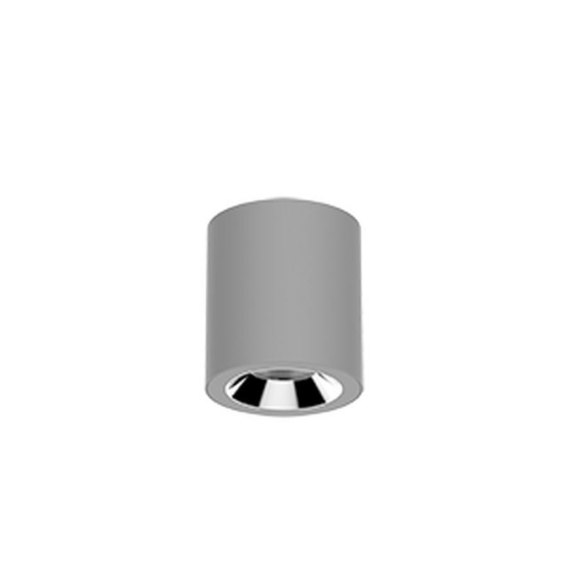 Светодиодный светильник VARTON DL-02 Tube накладной 100х110 мм 12 Вт 4000 K 35&deg; RAL7045 серый муар