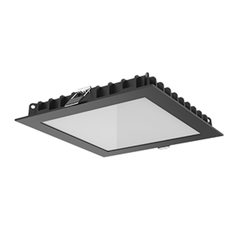 Светодиодный светильник VARTON DL-03  квадратный встраиваемый 200х200х25 мм 25 Вт 4000 K IP54/IP44 RAL9005 черный муар