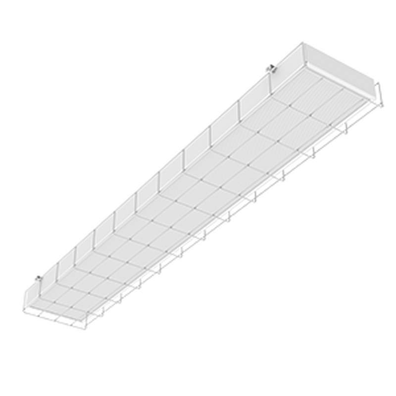 Светодиодный светильник VARTON S270 2.0 спортивный для образовательных учреждений 60 ВТ CRI90 4000 K накладной 1200х212х70 мм IP40 с опаловым рассеивателем с защитной решеткой аварийный автономный постоянного действия