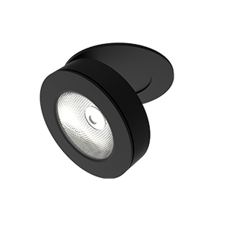 Светодиодный светильник VARTON DL-Axel Lens круглый встраиваемый 100x67 мм 12 Вт 3000 K 36 градусов черный