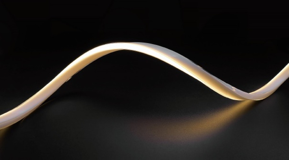 LED лента "ВАРТОН" NEON IK10 15W/m 3000K IP67 (упаковка 5м), горизонт. гибка 11*20 мм угол 190 гр