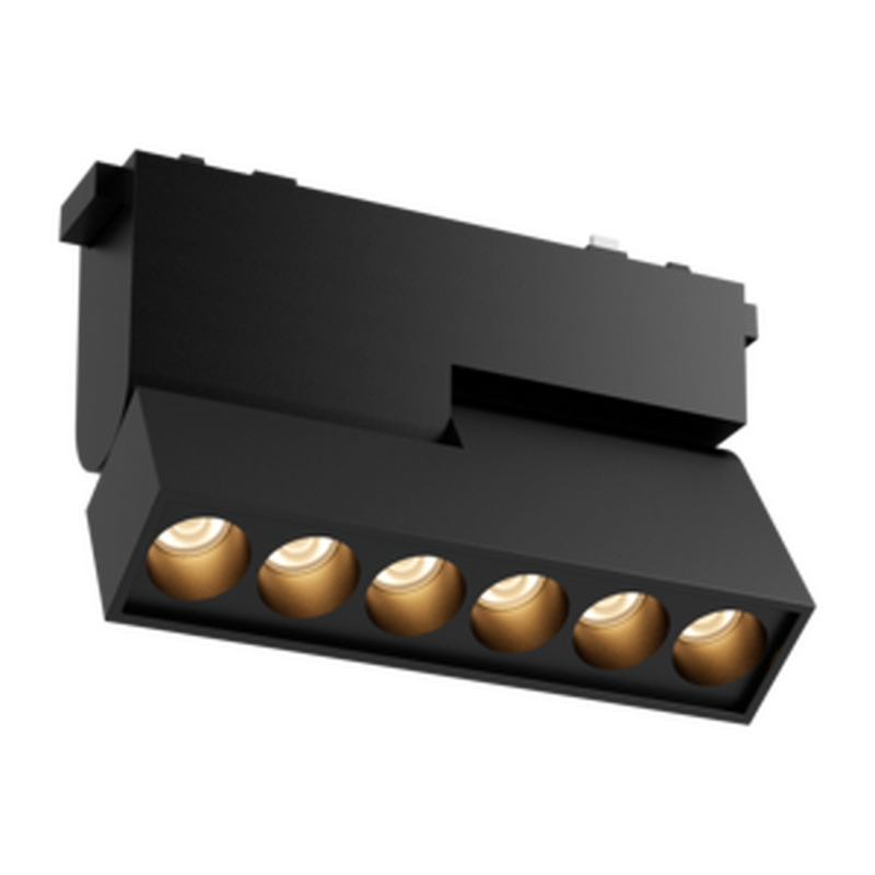 Светодиодный светильник VARTON трековый линейный Comfort/R L122 для магнитной системы Galakti 122х26х80 мм 6 Вт 3000 K 24° CRI>90 черный