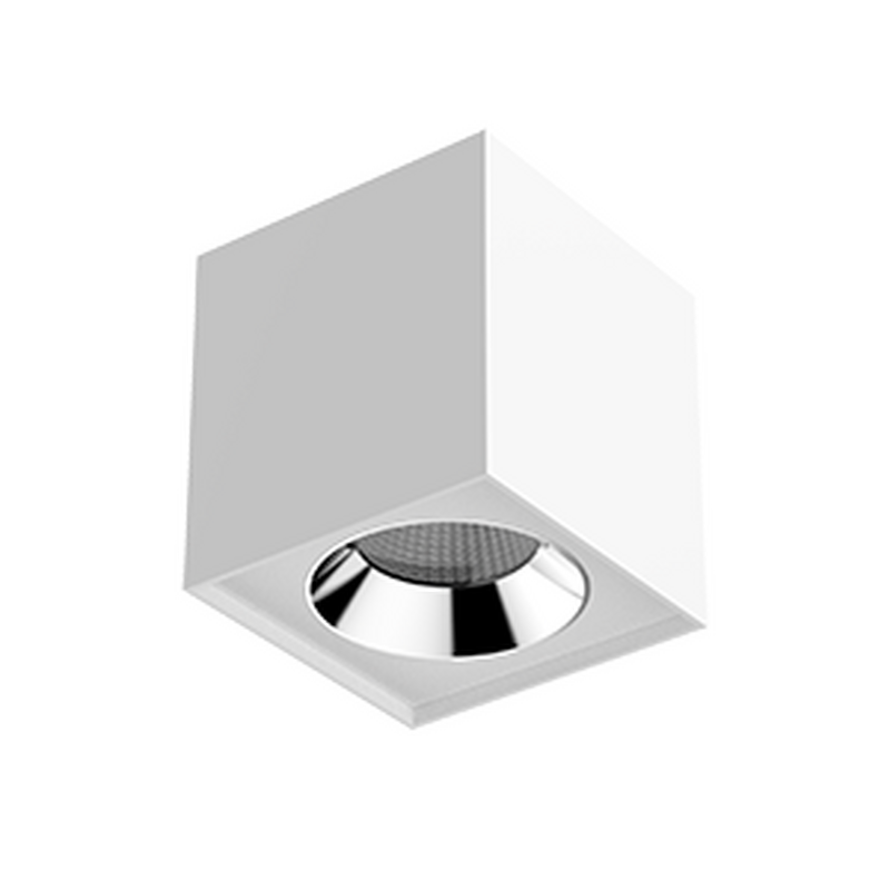 Светодиодный светильник VARTON DL-02 Cube накладной 150х160 мм 36 Вт 4000 K 35° RAL9010 белый матовый