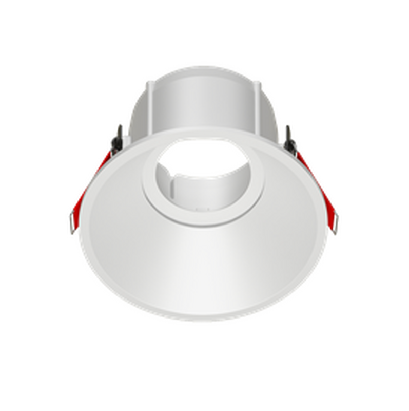 Рамка для модульного светильника "ВАРТОН" FLEX 50 07 круглая встраиваемая утопленная 110х48мм RAL 9010 поворотная