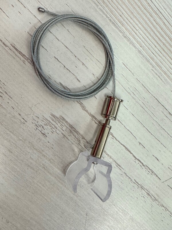 Подвес пластиковый прозрачный проходной для LED лента "ВАРТОН" 360