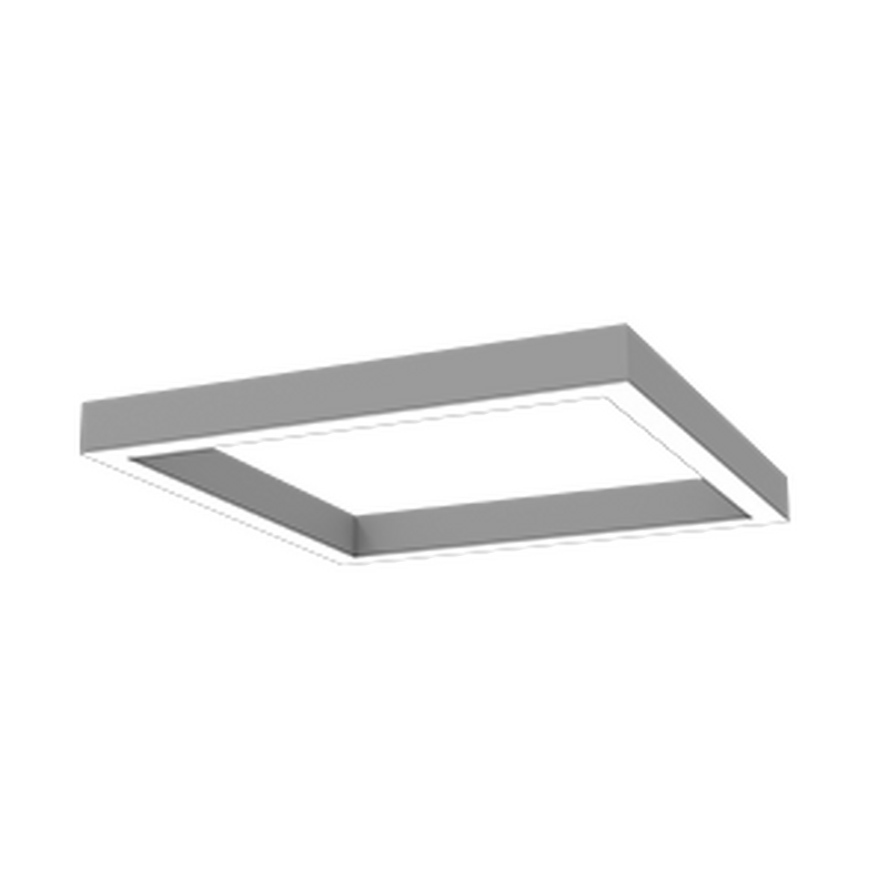 Cветильник VARTON Х-line квадрат 80 Вт подвесной 4000 K 1062x1062x100 мм металлик с рассеивателем опал