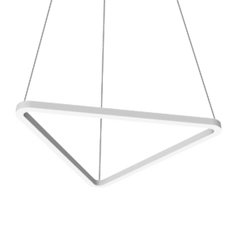 Светильник VARTON Enso T 820x728x40 мм 58 Вт CRI90 3000 К подвесной RAL9003 белый матовый с рассеивателем опал
