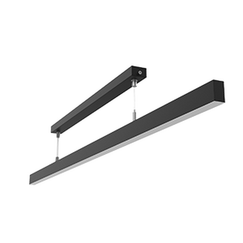 Светодиодный светильник VARTON подвесной Qubo-line 1510х20х40 мм 45 Вт 3000 К с рассеивателем опал RAL9005 черный муар