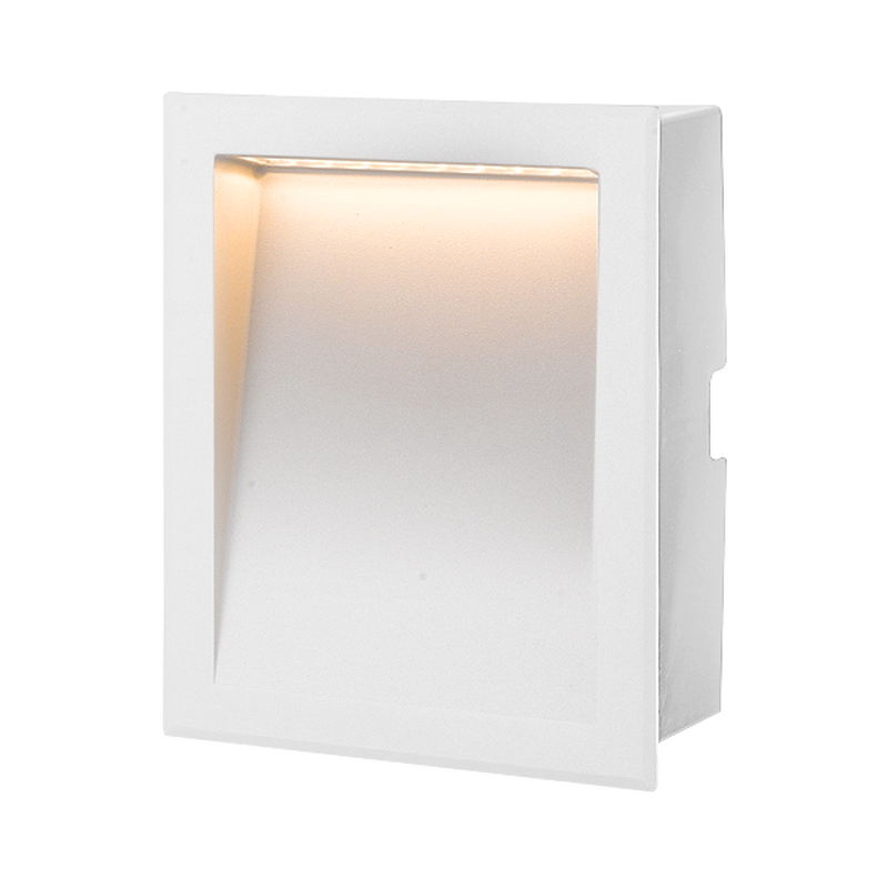 Светодиодный светильник VARTON WL-Med настенный встраиваемый IP54 4 Вт 5000 K 194x239х73 мм белый