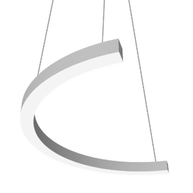 Светильник VARTON Enso C 810х405х40 мм 18 Вт CRI90 4000 K подвесной RAL9003 белый матовый с рассеивателем опал