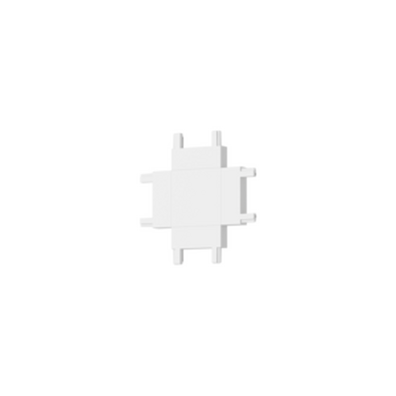 Коннектор Х-образный горизонтальный для накладного и встраиваемого монтажа для магнитной системы Galakti 46x46x6 мм белый