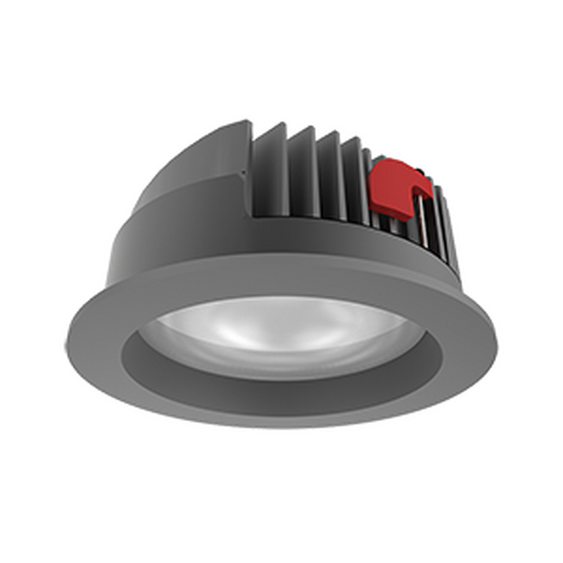 Светодиодный светильник VARTON DL-Pro круглый встраиваемый 226х96 мм 52 Вт 4000 K IP65 диаметр монтажного отверстия 200-215 мм RAL7045 серый муар