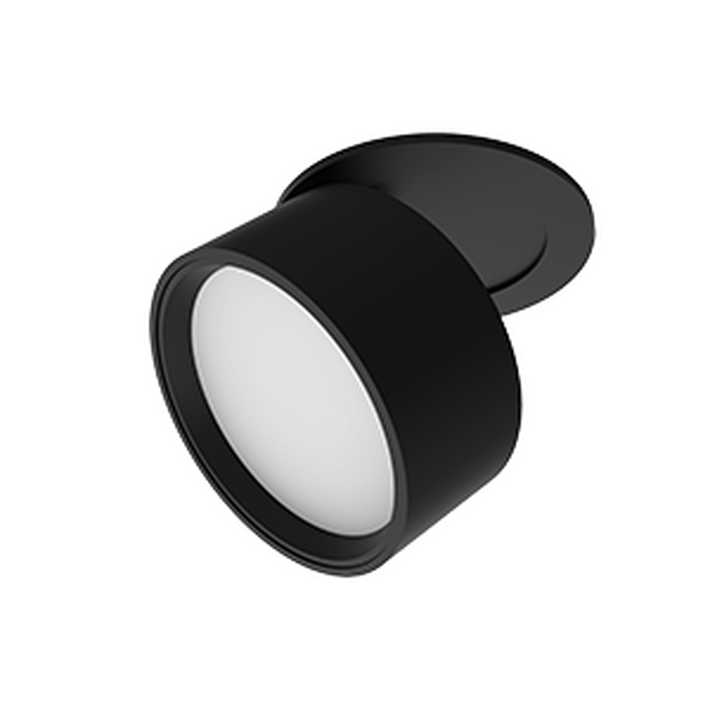 Светодиодный светильник VARTON DL-Axel Opal круглый встраиваемый 85x66 мм 12 Вт 3000 K 120 градусов черный