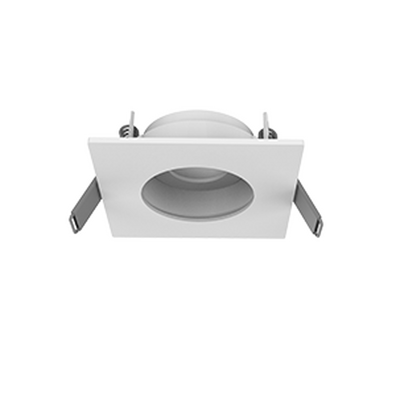 Рамка для модульного светильника Varton Hottel 06 квадратная с круглым отверстием встраиваемая 65 х 22 мм (м. о. 52 мм) белая поворотная