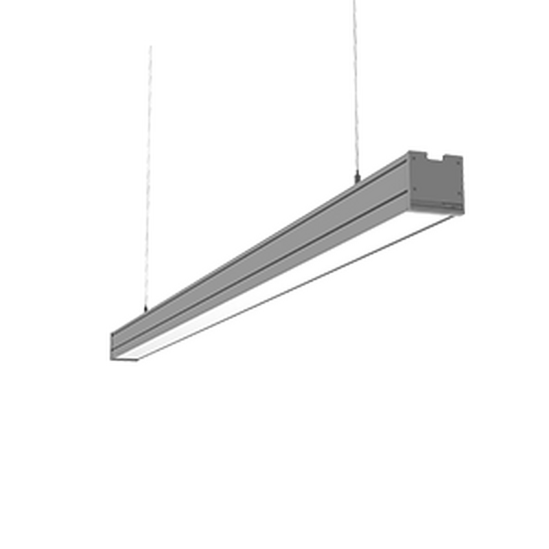 Светодиодный светильник VARTON Mercury Pro подвесной 34 Вт 3000 К 1010х65х65 мм IP54 RAL7045 серый муар с рассеивателем опал, с декоративным проводом 2 м и комплектом подвесов 2 м