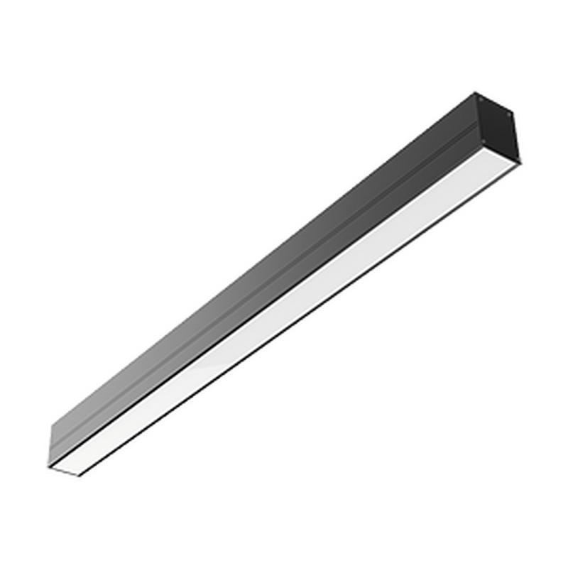 Cветильник VARTON T-line 1 м 16 Вт одиночный подвесной/накладной 1006х70х90 мм 4000 К RAL9005 черный муар с опаловым рассеивателем, кабелем 2 м и торцевыми крышками (2 шт.) в комплекте