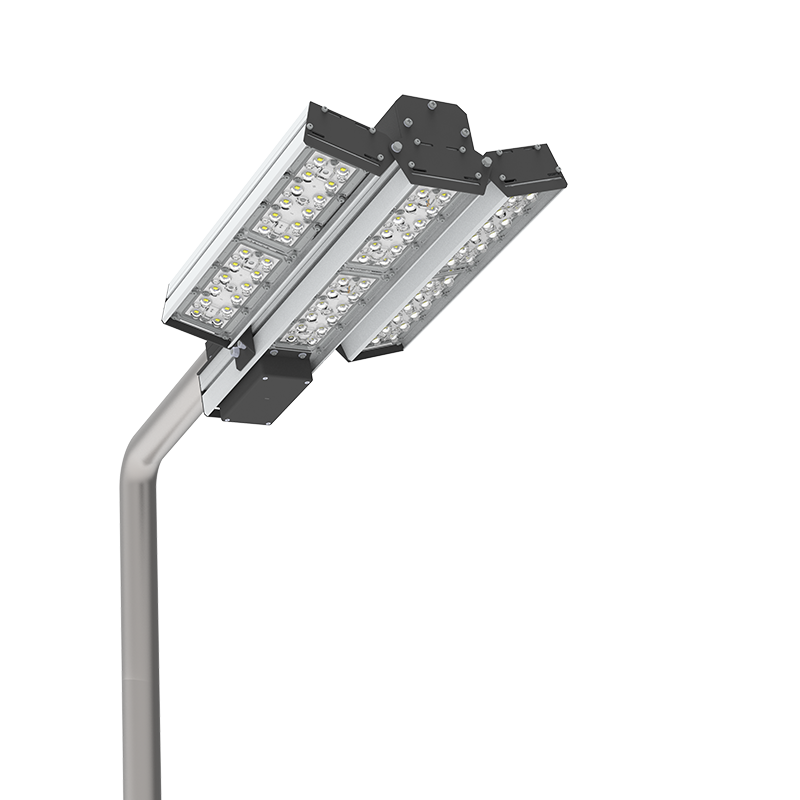 Светодиодный светильник VARTON для охранного периметра Cerberus 90 Вт консольный 4000 К IP67 RAL9005 черный DALI