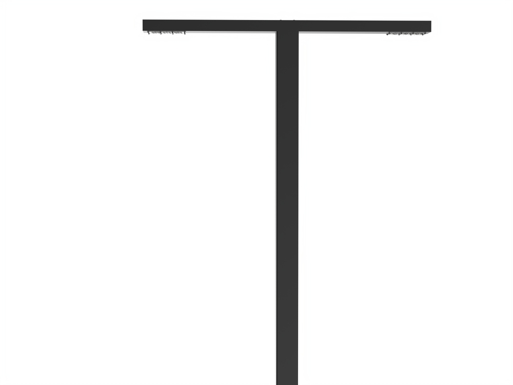 Осветительная система VARTON парковый Glight T 2x60 Вт Garden 4000 К RAL9005 черный 8000 мм