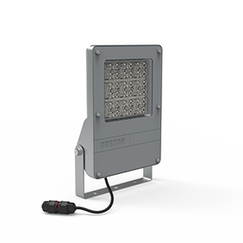 Светодиодный светильник VARTON прожектор FL-Sport 80° 130 Вт 5000 К RAL7045 муар DALI