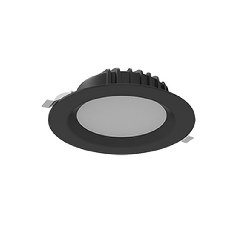 Светодиодный светильник VARTON DL-01 круглый встраиваемый 190x70 мм 25 Вт Tunable White (2700-6500 K) IP54/20 RAL9005 черный муар диммируемый по протоколу DALI