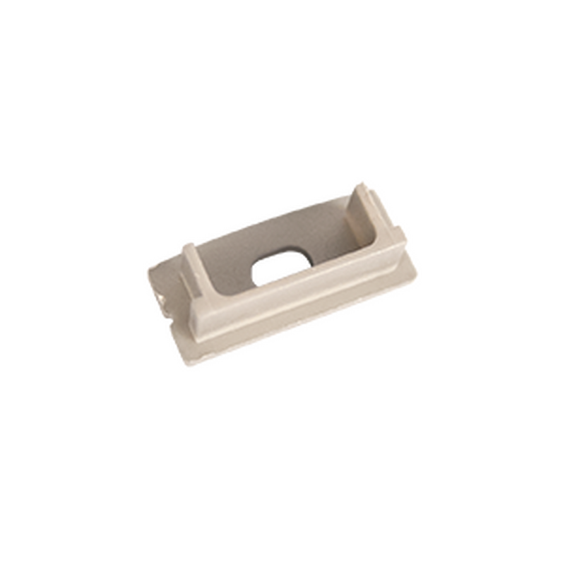 Торцевая крышка для накладного профиля с отверстием пластик 24х11 мм