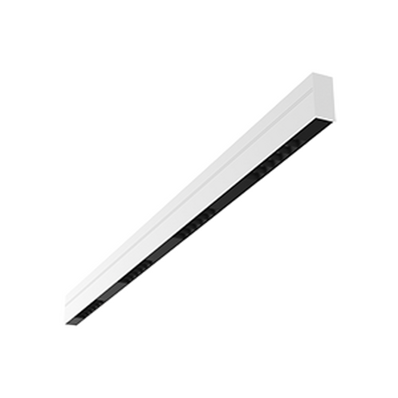 Светодиодный светильник VARTON Stellar-Line Comfort подвесной/накладной 1200х35х75 мм 36 ВТ 4000 K RAL9010 белый матовый с линзами 50 градусов