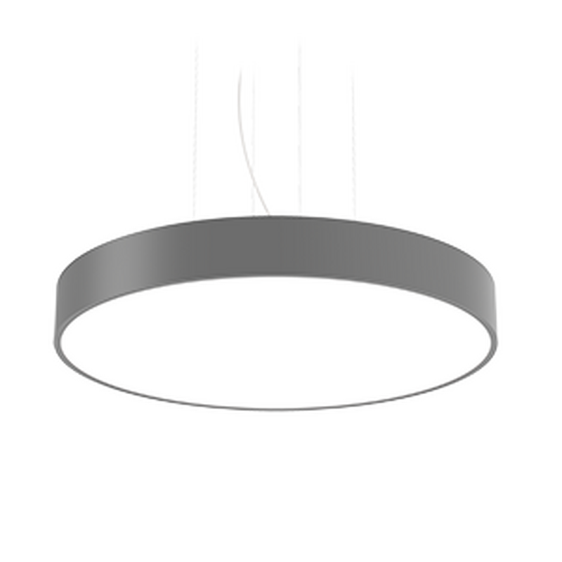 Светодиодный светильник VARTON Cosmo 900х115 мм 50 Вт подвесной CRI90 3000 K с рассеивателем опал RAL7045 серый муар