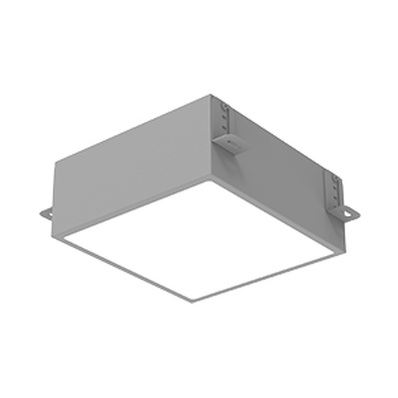 Светодиодный светильник VARTON DL-Grill 200х200 мм 15 Вт для потолка Грильято с шириной ламели 10 мм встраиваемый 3000 К 186х186х75 мм RAL7045 серый муар