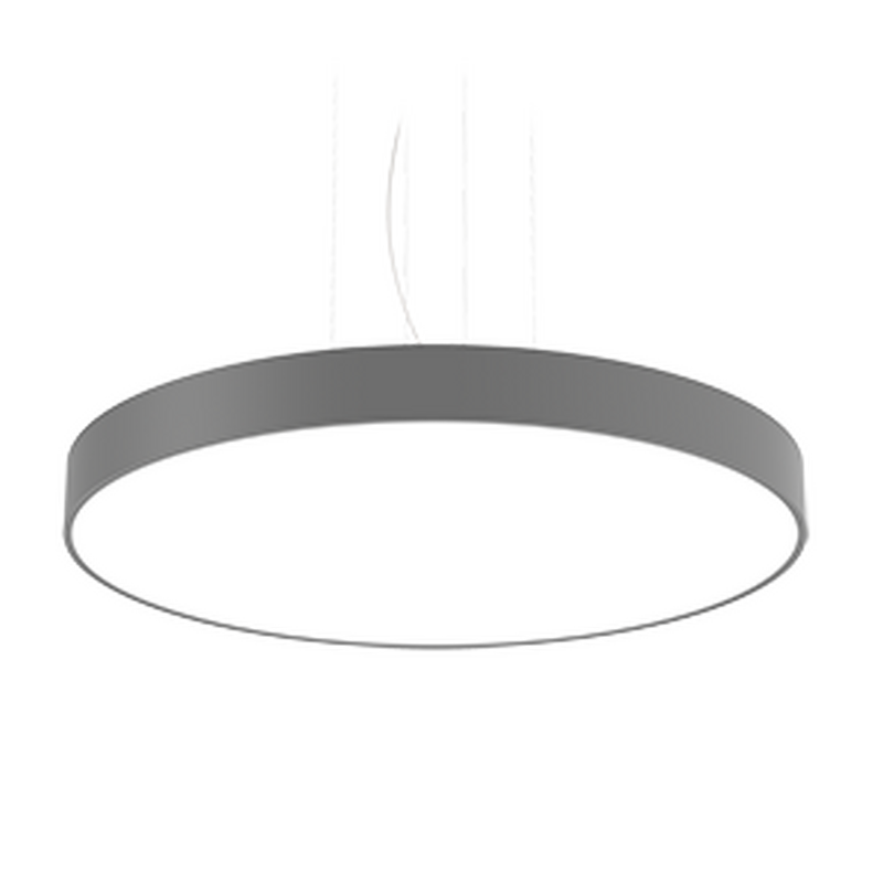 Светодиодный светильник VARTON Cosmo 1200х115 мм 190 Вт подвесной CRI90 4000 K с рассеивателем опал RAL7045 серый муар