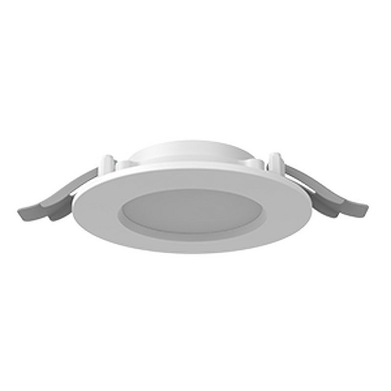 Светодиодный светильник VARTON DL-01 Slim 100 мм 13 Вт 3000 К круглый встраиваемый 120x37 мм IP65/40 RAL9003 белый муар с рассеивателем опал DALI