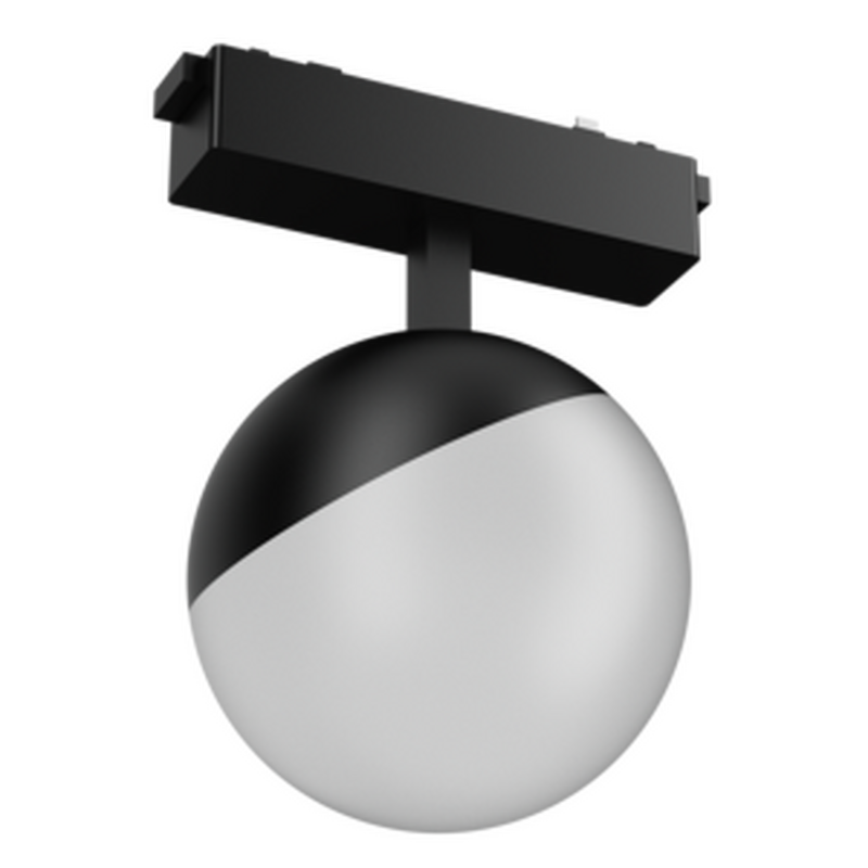 Светодиодный светильник VARTON трековый Sphere ⌀100 для магнитной системы Galakti 122x100x153 мм 6 Вт 3000 K CRI>90 черный