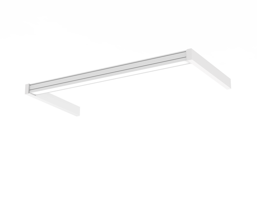 Светодиодный светильник VARTON Integral 25 Вт CRI90 4000 K 1535х605х70 мм IP40 RAL9003 белый муар с опаловым рассеивателем
