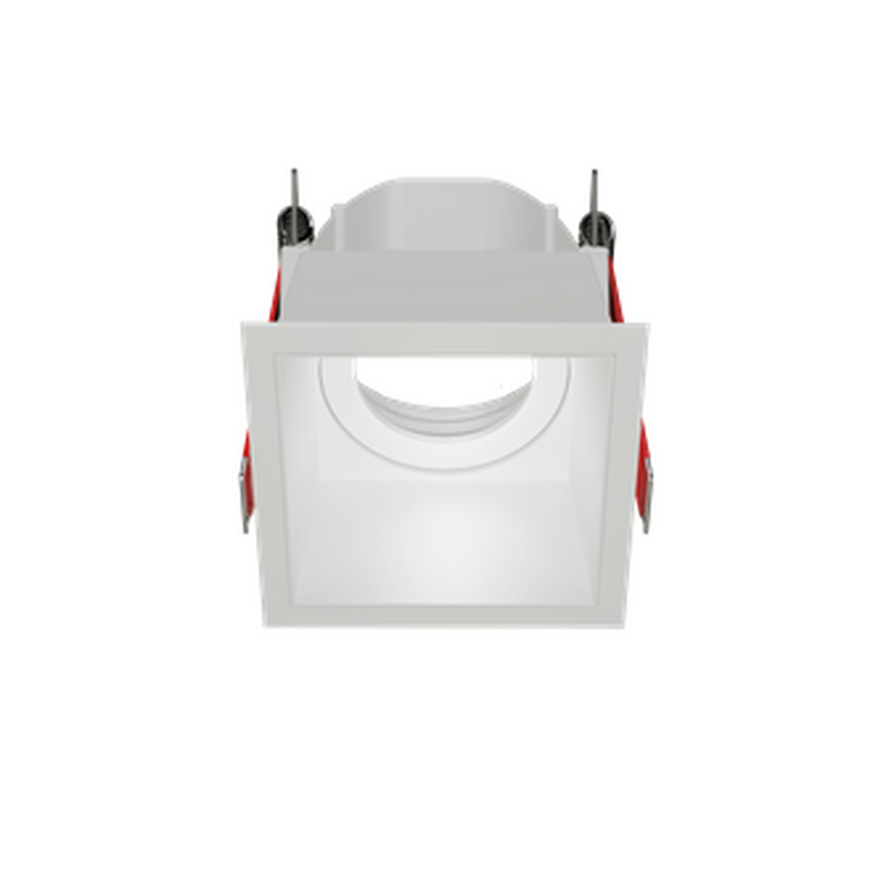 Рамка для модульного светильника "ВАРТОН" FLEX 50 10 квадратная встраиваемая утопленная 85х85х65мм RAL9010 поворотная