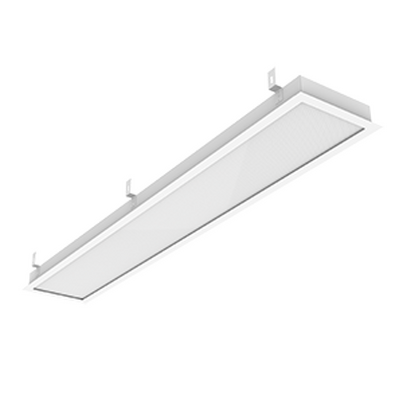 Светодиодный светильник VARTON GR270/F 2.0 45 Вт 5000 K с рассеивателем призма 1215х207х50 мм с планками для подвеса IP40 c РАМКОЙ монтажный размер 1188х180 мм аварийный автономный постоянного действия