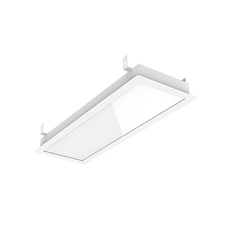 Светодиодный светильник VARTON E170/F 2.0 для образовательных учреждений 16 Вт CRI90 4000 К для Грильято 610х202х50 мм (монт. размер 588х180 мм) с рамкой и рассеивателем опал