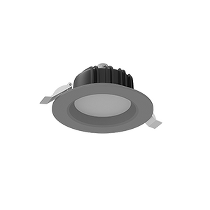 Светодиодный светильник VARTON DL-01 круглый встраиваемый 120x65 мм 11 Вт Tunable White (2700-6500 K) IP54/20 RAL7045 серый муар диммируемый по протоколу DALI