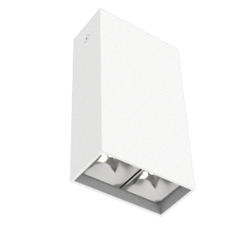 Светодиодный светильник VARTON DL-Box Reflect Multi 5 Вт 1x2 накладной 3000 К 80х40х150 мм RAL9003 белый муар 36°