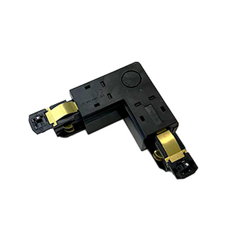 Соединитель внешний L-образный черный левый