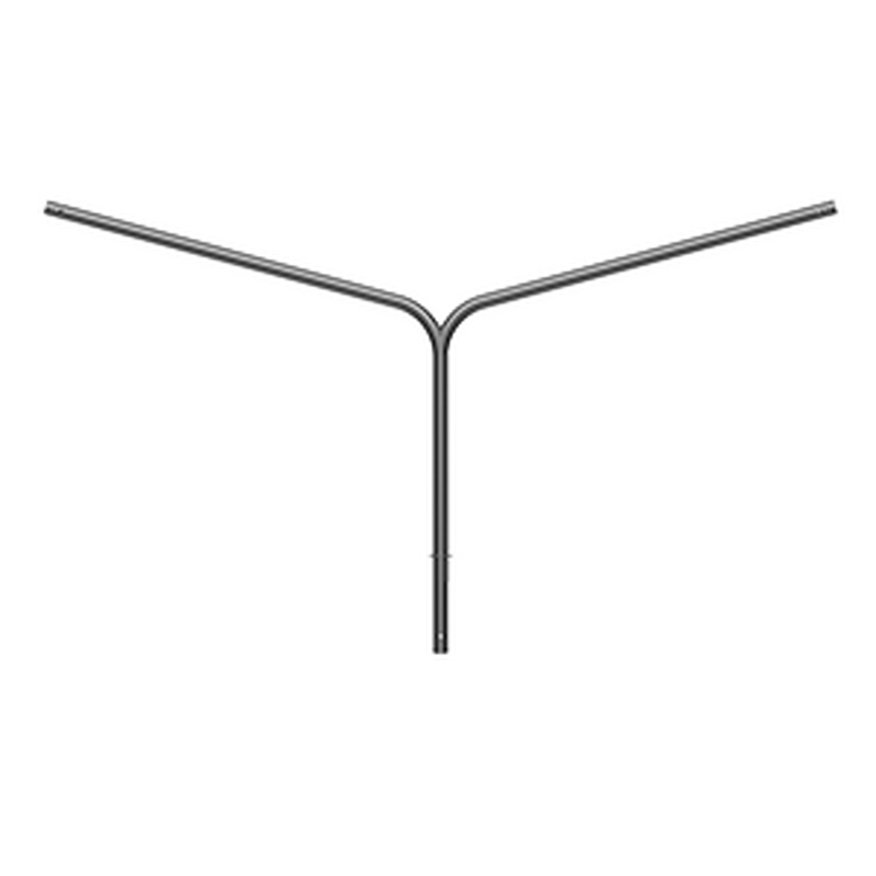 Кронштейн наружного освещения VARTON серии Krono Twin 1К2-1,5-1,5-57-Ф1-1 гор. цинк