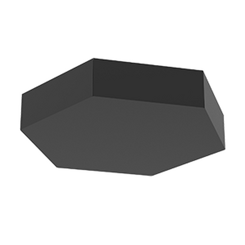 Блок Gexus 520х600 Solid подвесной RAL9005 черный муар